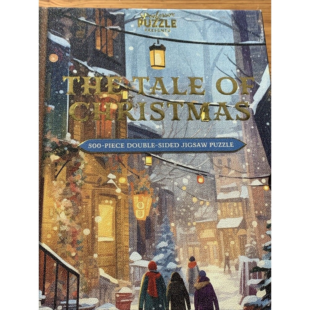 Professor Puzzle Double Sided "The Tale of Christmas Jigsaw Puzzle 500 Piece NWT - Picture 2 of 12